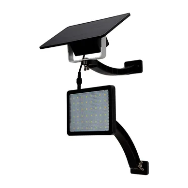 Lmpara solar LED para muro exterior Caspio Negro