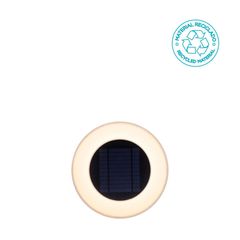 Arbotante solar LED para muro exterior Wallydisk de luz cálida