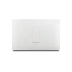 Placa Ciega con Bastidor Vive, color blanco