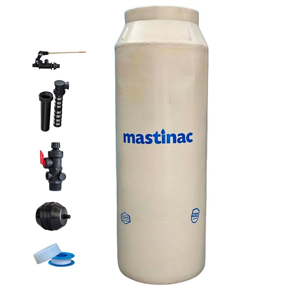 Tinaco Vertical 1100 L Tricapa con Accesorios, marca MasTinac - Foto Principal