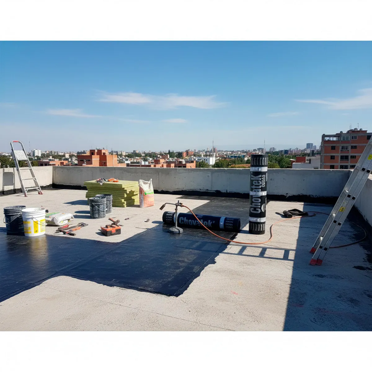 Membrana impermeabilizante de Fibra de Vidrio 3.0 Sika - 1 x 10m Blanco, marca Sika - Foto 2