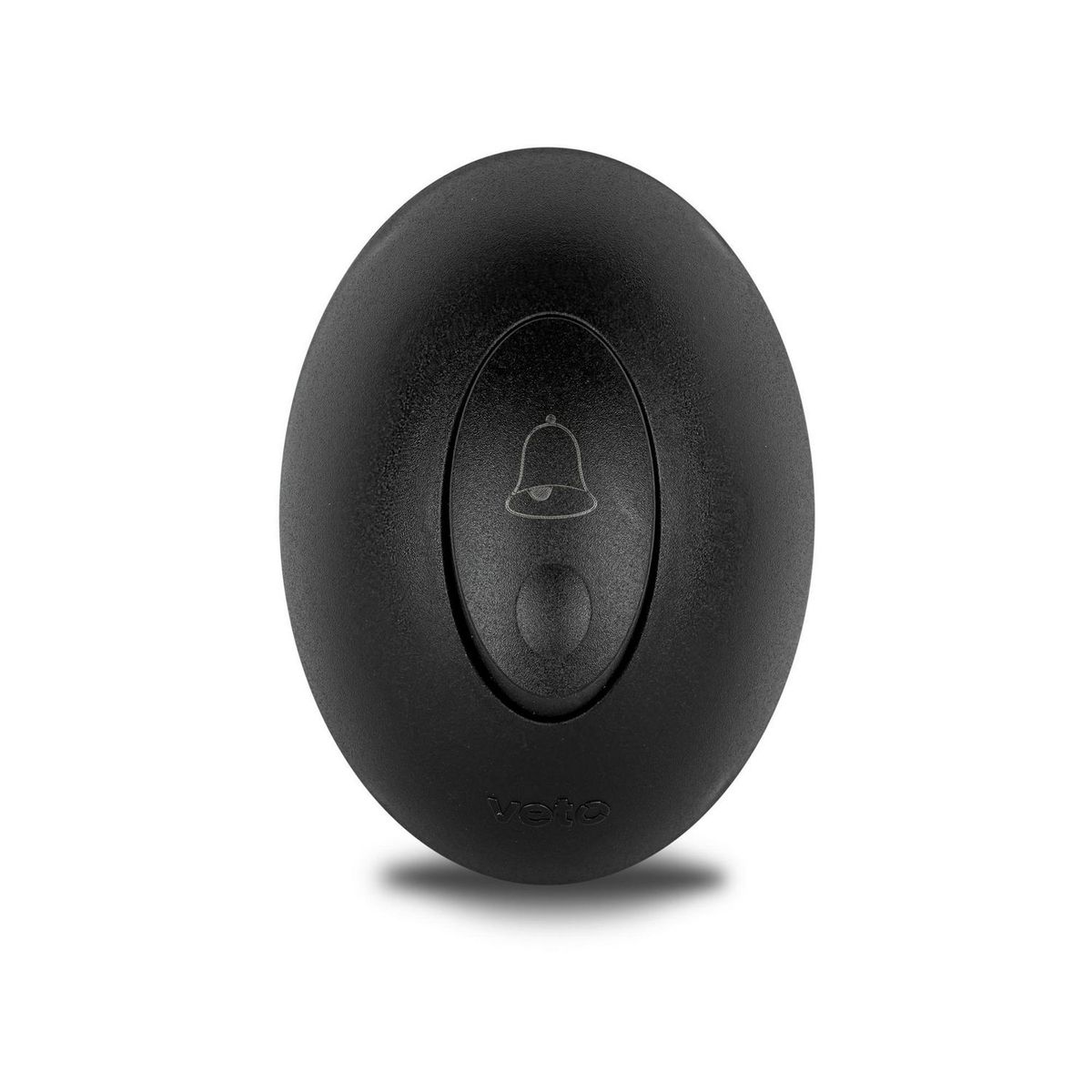 Veto - Timbre de Botón Simple, Negro