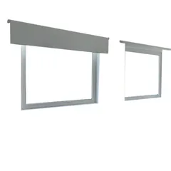 Fijo S4500, Marco Blanco, Cristal Simple, Vidrio Satinado 110-120/70-80