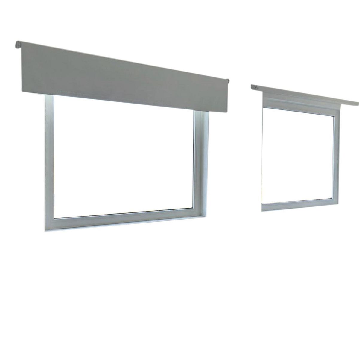 Fijo S4500, Marco Blanco, Cristal Simple, Vidrio Satinado 100-110/150-160, marca Holztek - Foto Principal