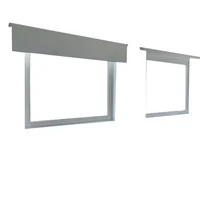 Fijo S4500, Marco Blanco, Cristal Simple, Vidrio Satinado 140-150/100-110