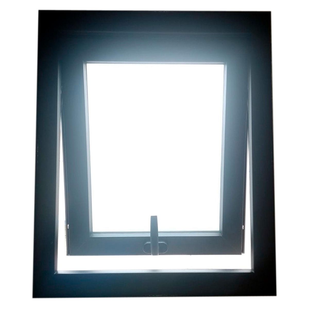 Holztek - Proyectante S4500, Marco Foliado, Cristal Simple, Vidrio Satinado 80-90/130-140