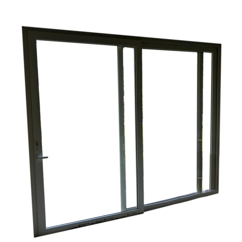 Holztek - Pta Corrediza 2H XX, S920, Marco Blco, Cristal Simple, Vidrio Claro 200-210/220-230