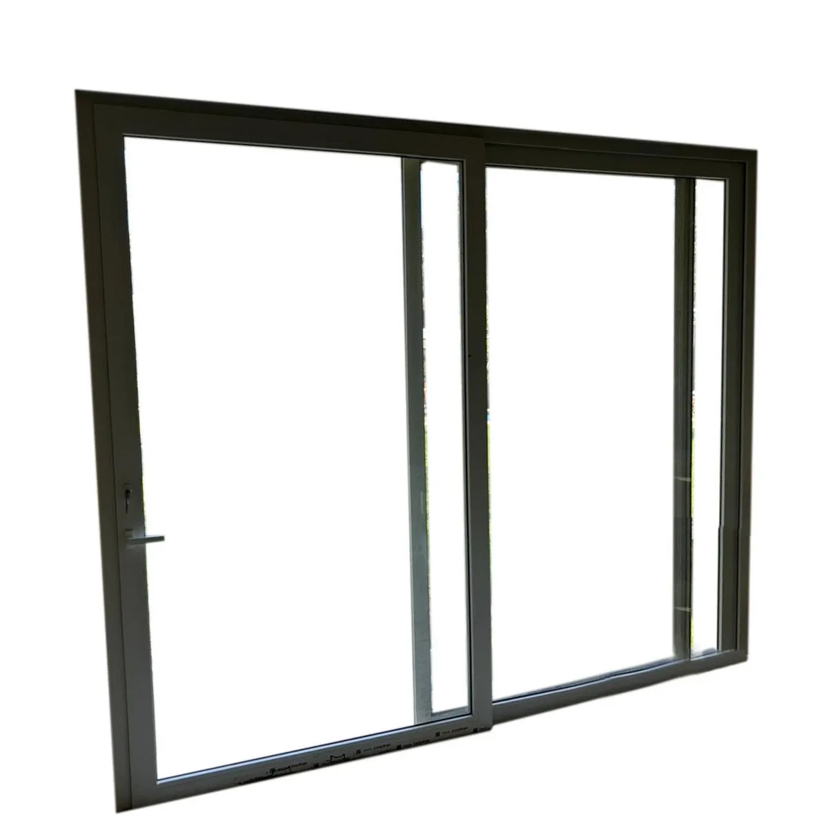 Holztek - Pta Corrediza 2H XX, S920, Marco Blco, Cristal Simple, Vidrio Claro 200-210/190-200