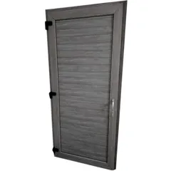 Pta Abatible 1 Hoja S4500, Marco Foliado, Panel Machiembrado 110-120/190-200