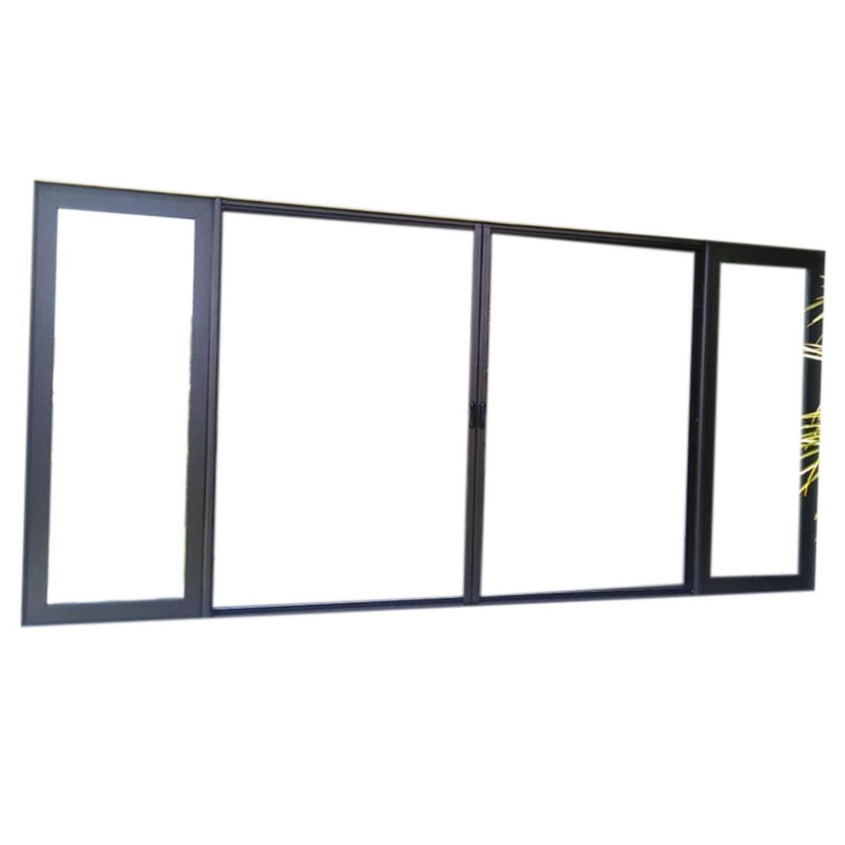 Holztek - Pta Corr 4H OXXO, S920-86, Mco Foliado, Cristal Simple, Vidrio Claro 340-350/210-220