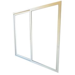 Pta Corrediza 2H XX, S986, Marco Blanco, Cristal TP, Vidrio Claro 270-280/240-250