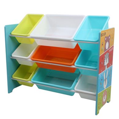 Organizador Infantil 9 Cajas 84 x 30 cm Zoo