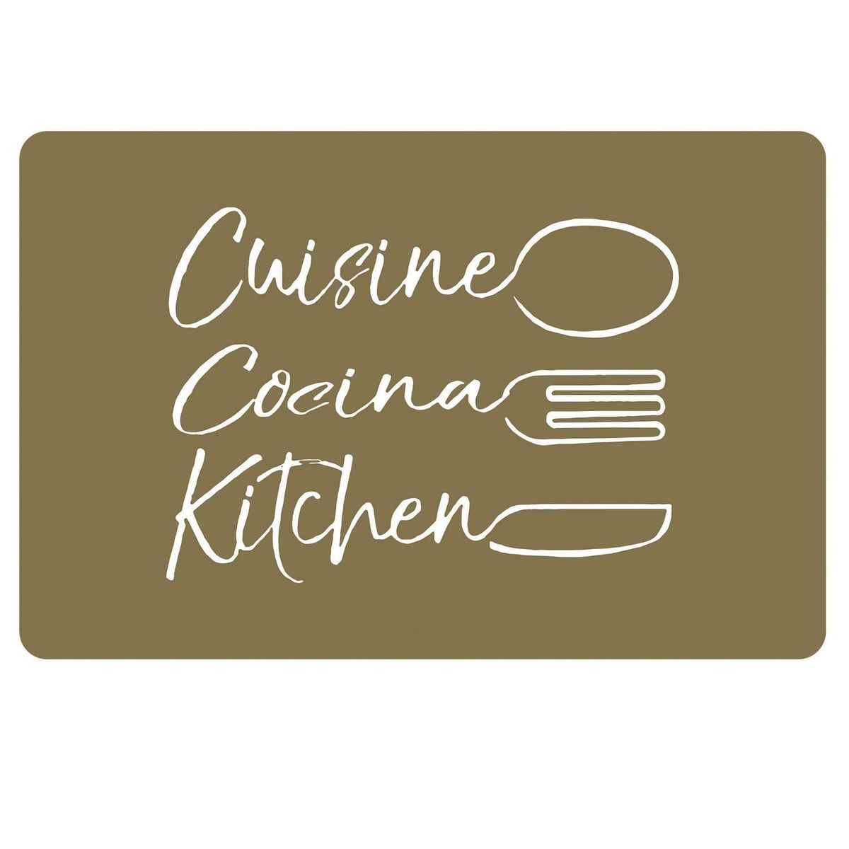 Just Home Collection - Individual Pvc Cocina Dorado