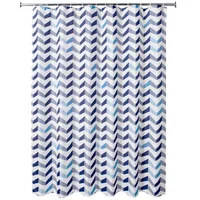 Cortina de baño c/g Wave 178x180cm.