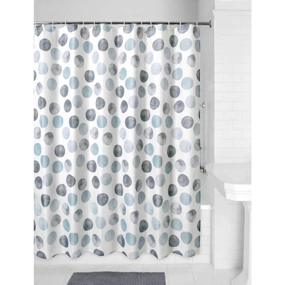 Cortina de baño c/g Modern 178x180 cm., marca Just Home Collection - Foto 2