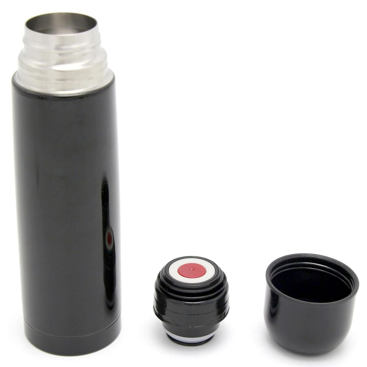 Termo Liquido 1.0 Lts Negro, marca Just Home Collection - Foto 2