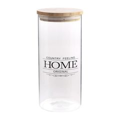 Frasco borosilica 1,4l t/bambu