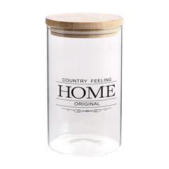 Frasco borosilica 1,0l t/bambu