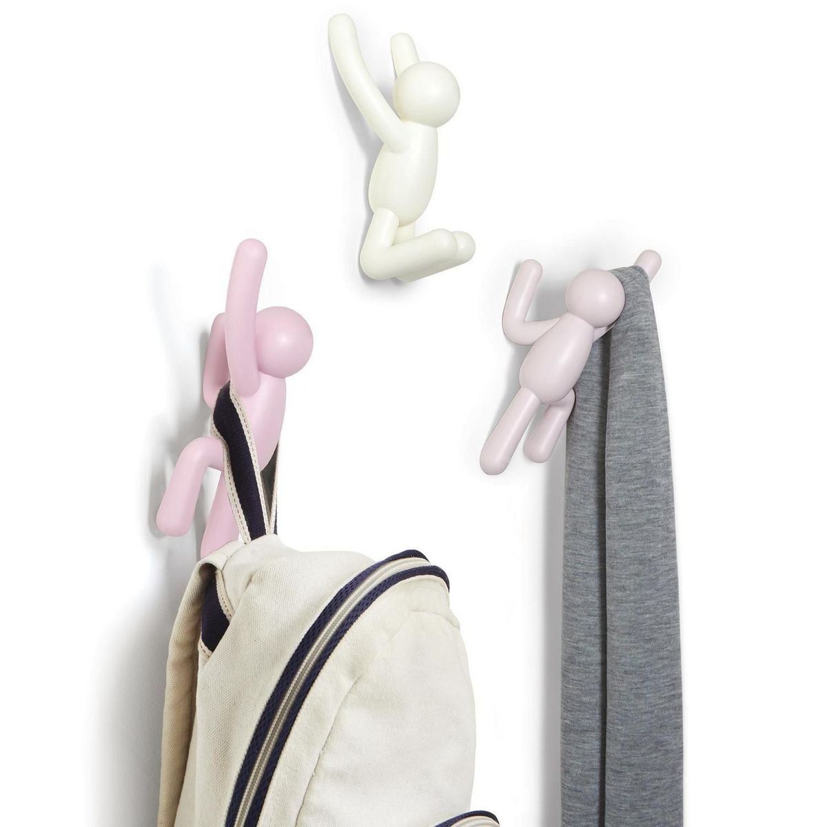 Umbra - Set gancho buddy rosa con blanco