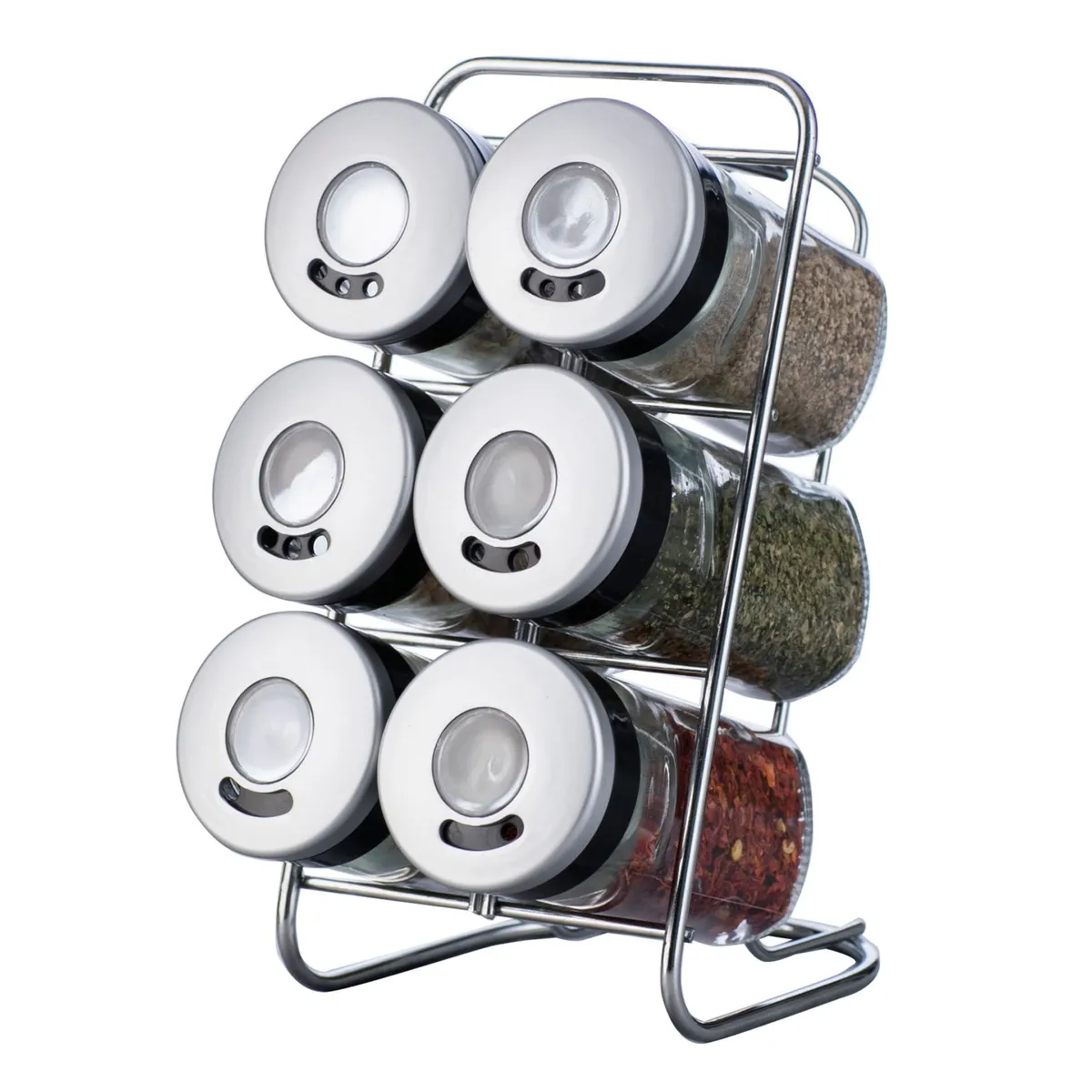 Set de 6 especieros con rack 80 ml, marca Just Home Collection - Foto Principal