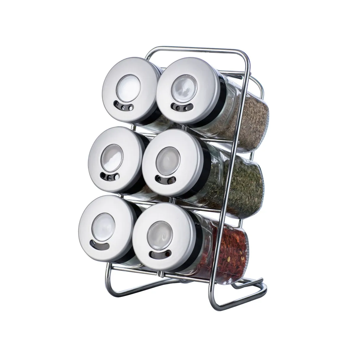 Set de 6 especieros con rack 80 ml, marca Just Home Collection - Foto Principal