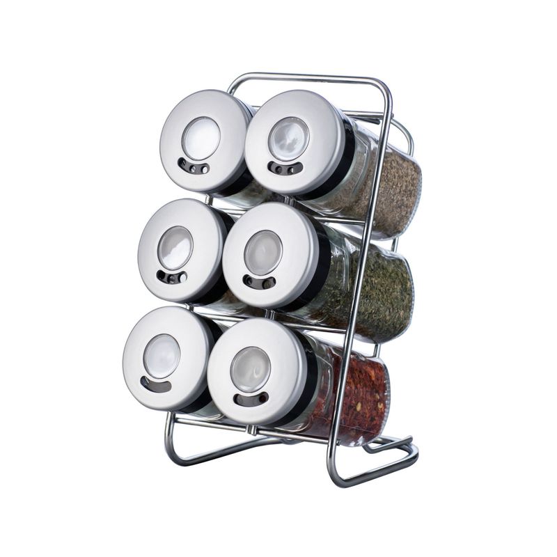 Just Home Collection - Set de 6 especieros con rack 80 ml