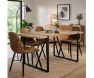 Set Comedor con 4 Sillas Vexa 80X140X76 cm