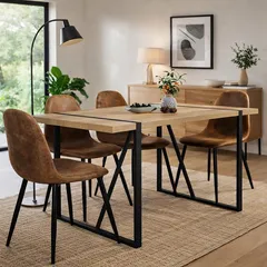 Set Comedor con 4 Sillas Vexa 80X140X76 cm