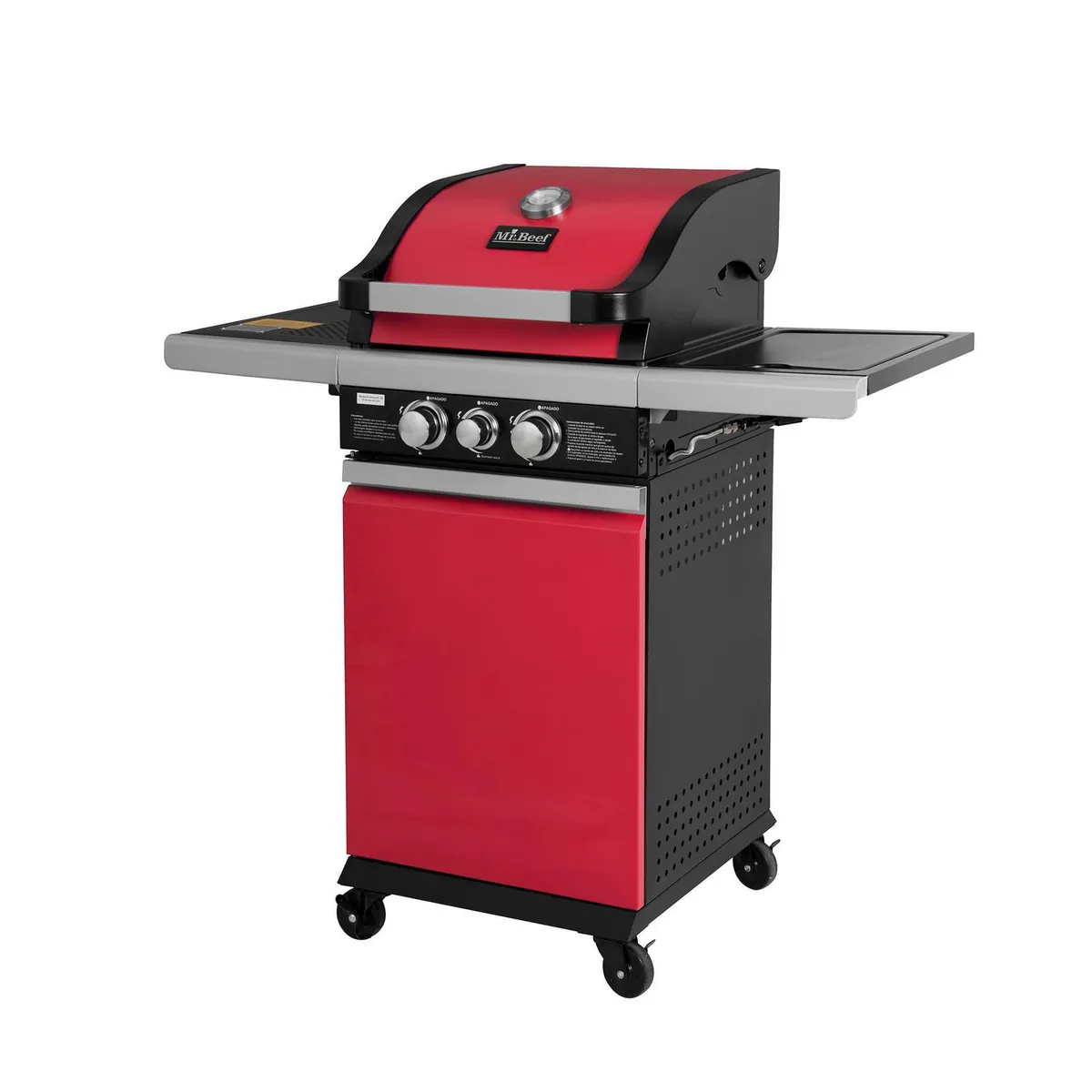 Parrilla de Gas 2 Quemadores Rojo, marca Mr Beef - Foto Principal
