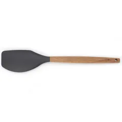 Espátula de silicón gris mango de madera