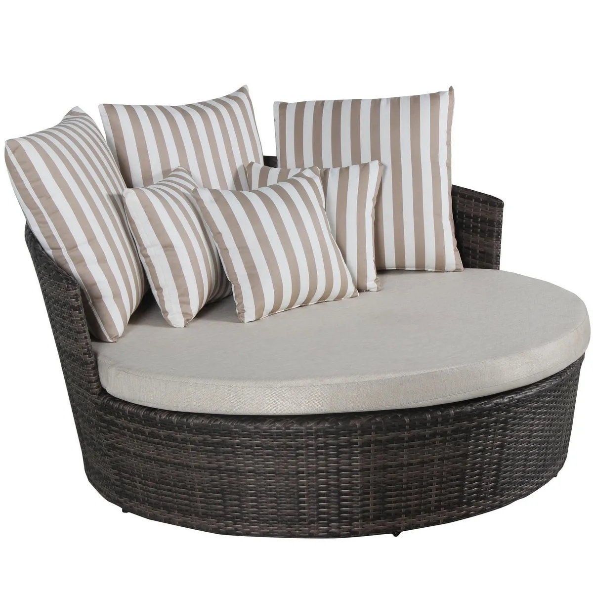 Just Home Collection - Reposera Redonda con Cojín 147 cm