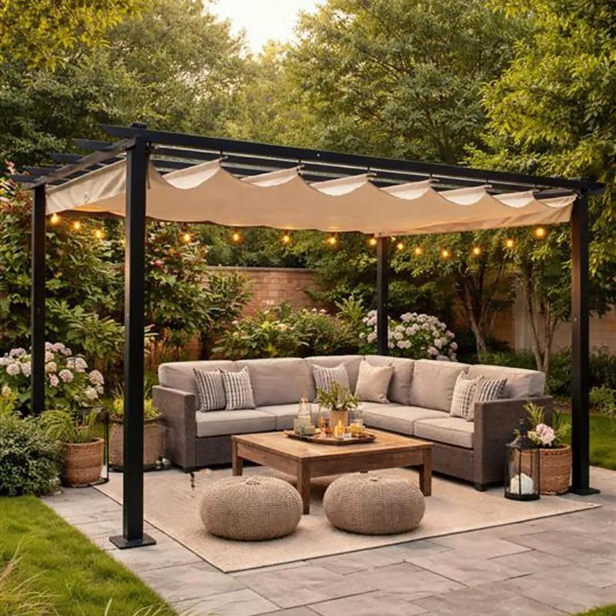 Pérgola Retráctil 3 x 4 Metros, marca Just Home Collection - Foto 2