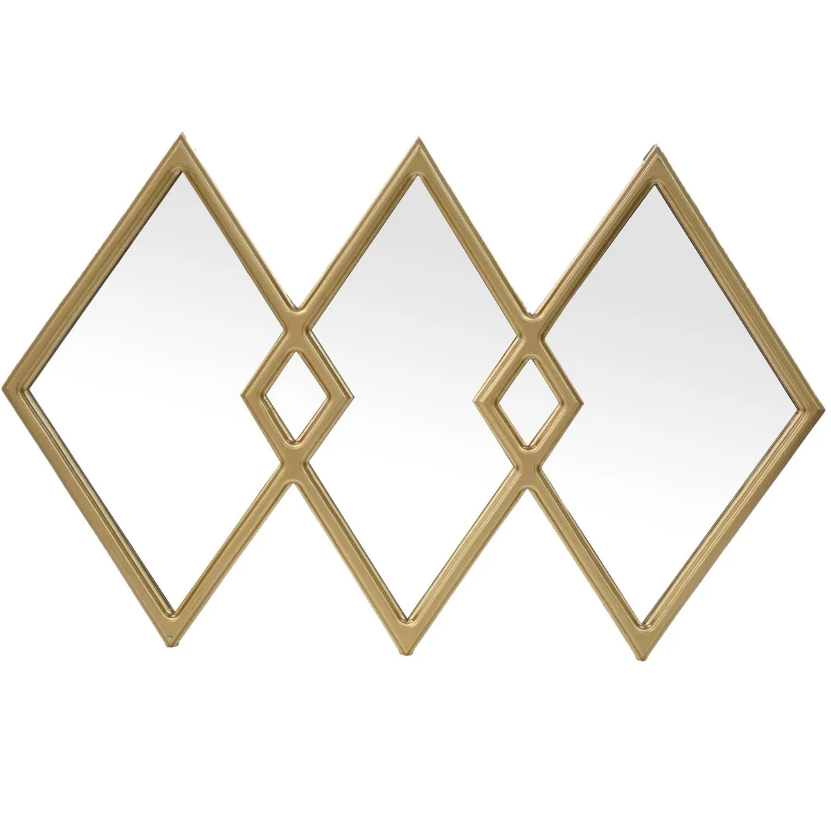 Espejo Decorativo Multiforma Rombos Triada de 62 x 97 cm Dorado, marca Homy - Foto Principal