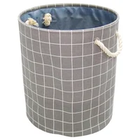 Cesto de ropa checker gris