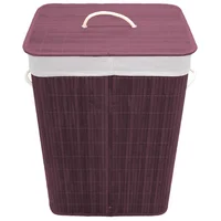 Cesto De Ropa Rectangular Bambu Cafe