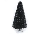 Árbol de Navidad con Fibra Óptica y Luz LED Cálida 210 cm