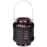 Candelabro Vidrio Navidad Cafe 12 cm