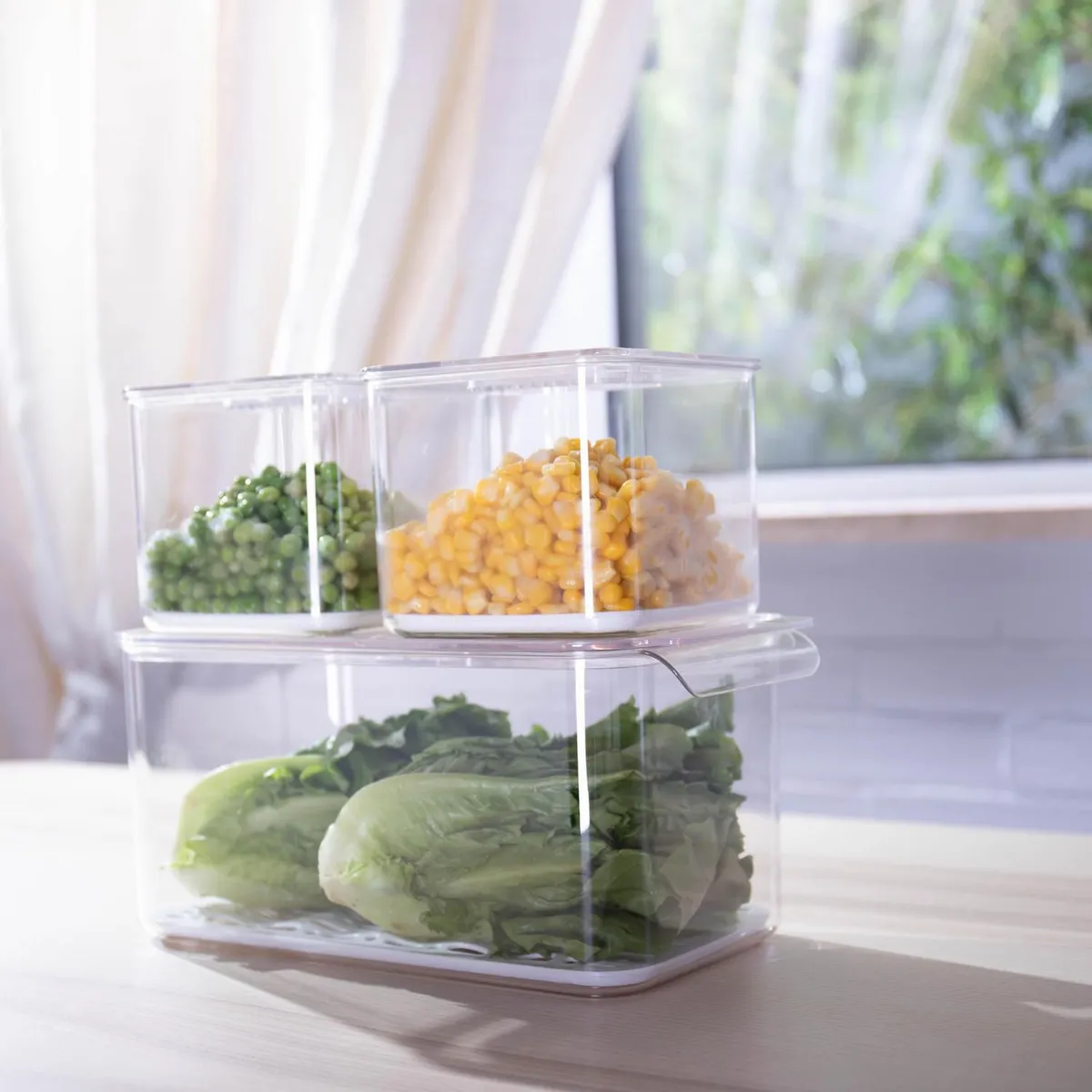 Set 3 Contenedores para almacenar, marca Just Home Collection - Foto 2