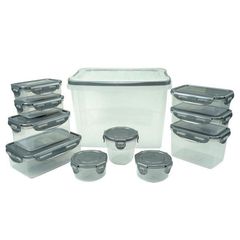 Set de Contenedores 11 pzas en caja Gris