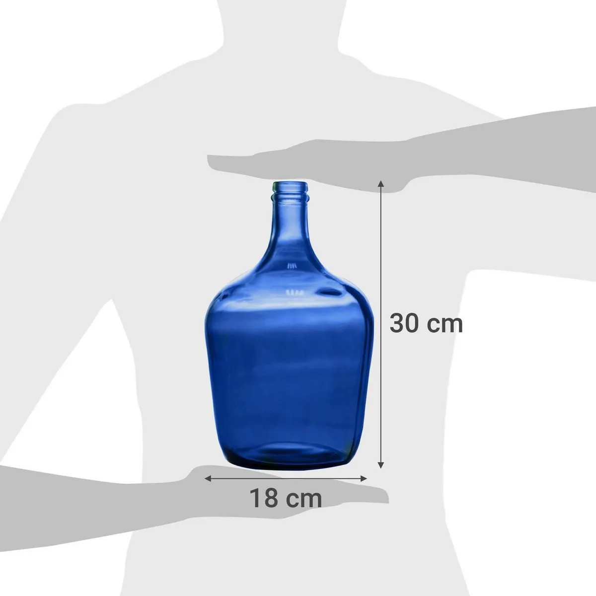 Vidrios San Miguel - Garrafa azul 4 l.