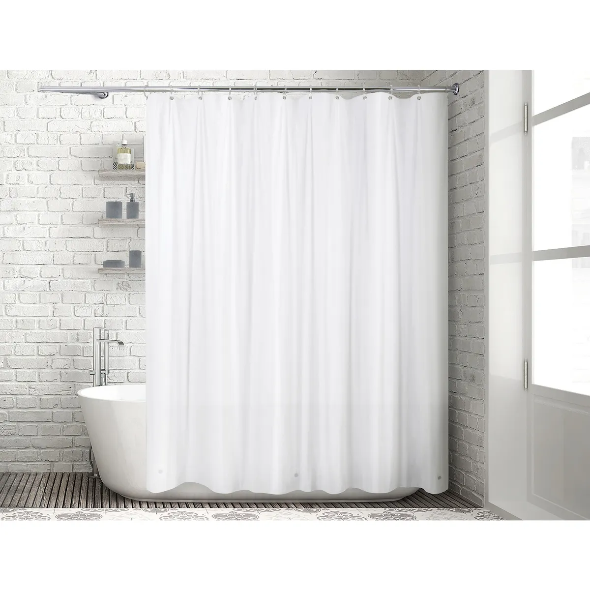 Casa Bonita - Forro para cortina de baño de1.78 x 1.80m Blanco