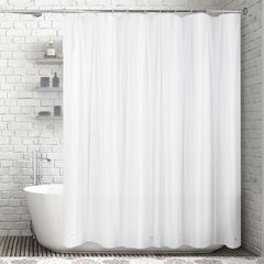 Forro cortina de baño 190x195 blanco