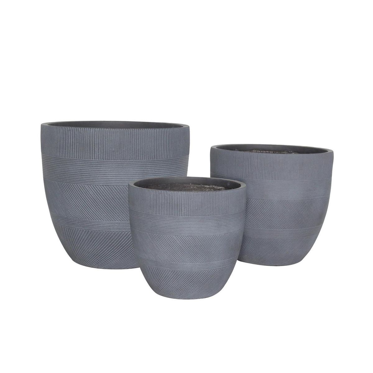 Maceta Viena Plomo 35 x 33 cm, marca Just Home Collection - Foto 2