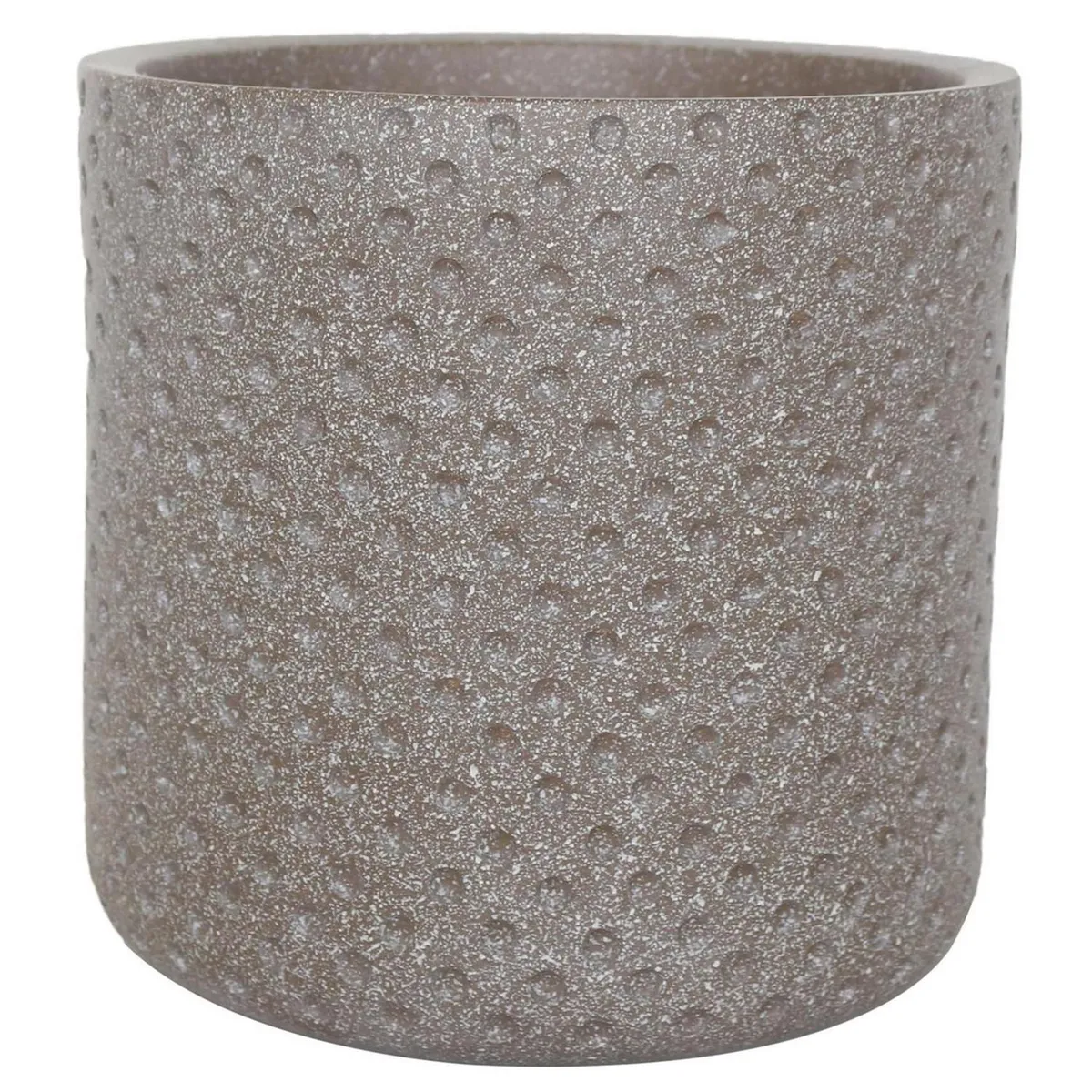 Just Home Collection - Maceta c/ base taupe 29x30 cm.