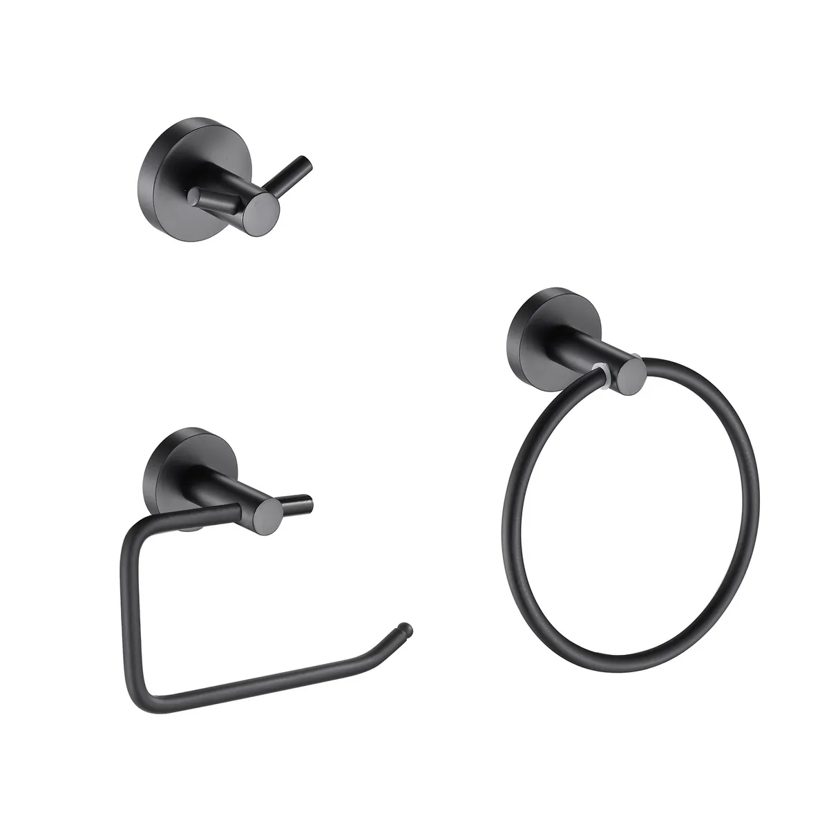 Sensi Dacqua - Set de Accesorios de Baño Negro Mate