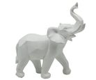 Elefante origami de poliresina 27.5x14x30 cm.
