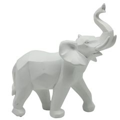 Elefante origami de poliresina 27.5x14x30 cm.