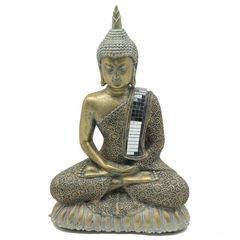 Buda Sentado de Poliresina 21x10x30.5 cm