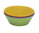 Set 4 bowls de plástico de colores 500 ml