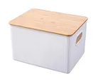 Caja platica con tapa bambú 6 litros